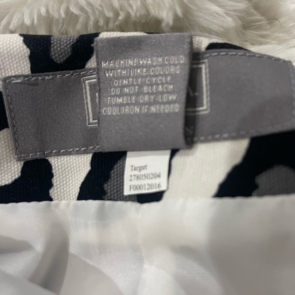 Merona White Black Gray Leopard Print Pencil skirt size 4 - Picture 5 of 5